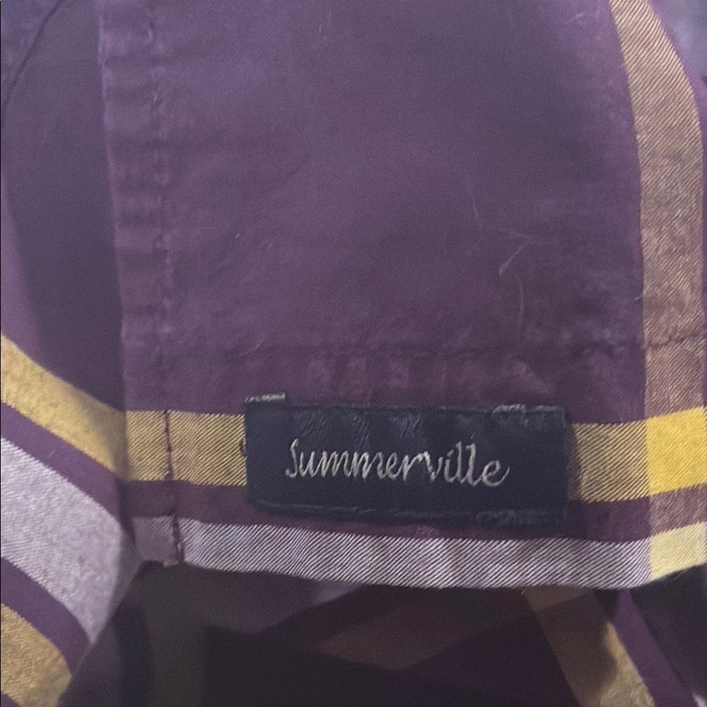 Magellan Outdoors Purple and Yellow Casual Button Down Shirt - Picture 4 of 6